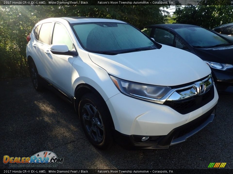 2017 Honda CR-V EX-L AWD White Diamond Pearl / Black Photo #4