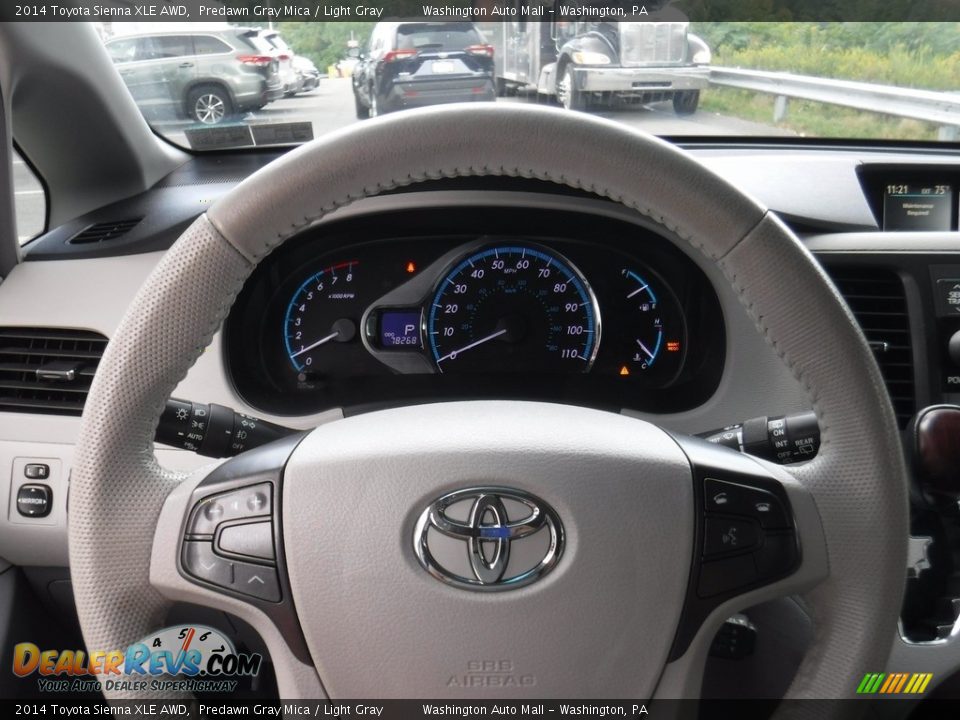 2014 Toyota Sienna XLE AWD Predawn Gray Mica / Light Gray Photo #18