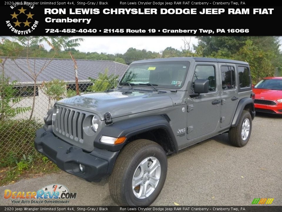 2020 Jeep Wrangler Unlimited Sport 4x4 Sting-Gray / Black Photo #1