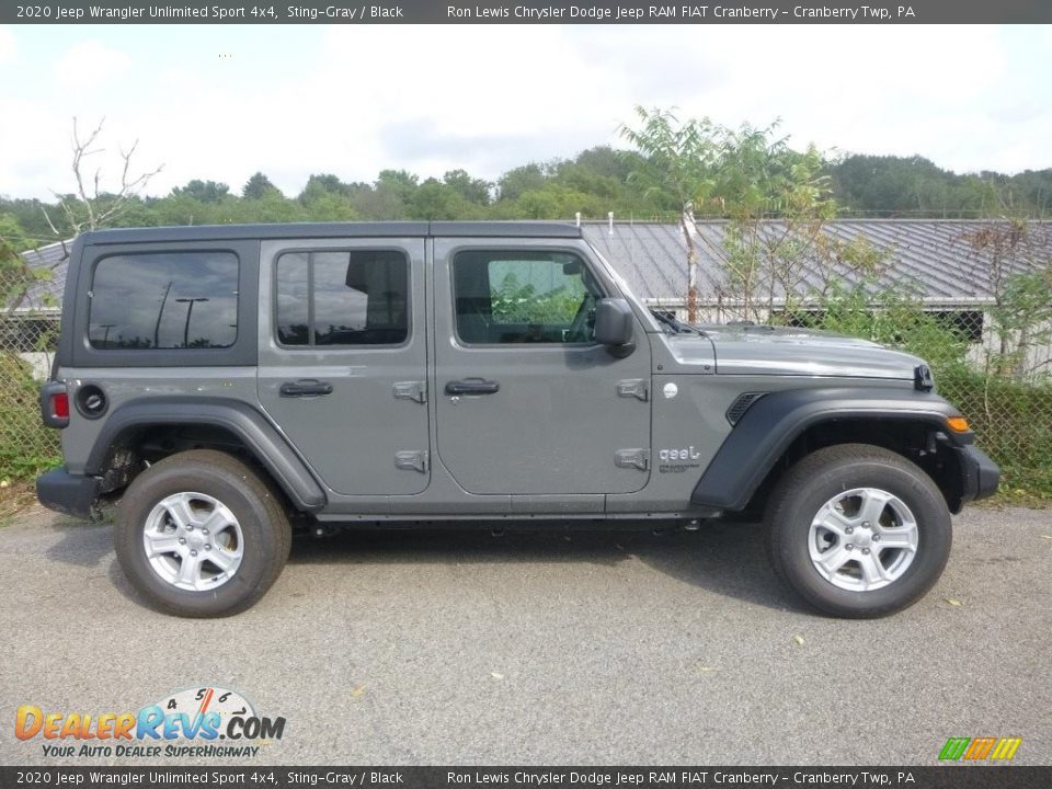 2020 Jeep Wrangler Unlimited Sport 4x4 Sting-Gray / Black Photo #4