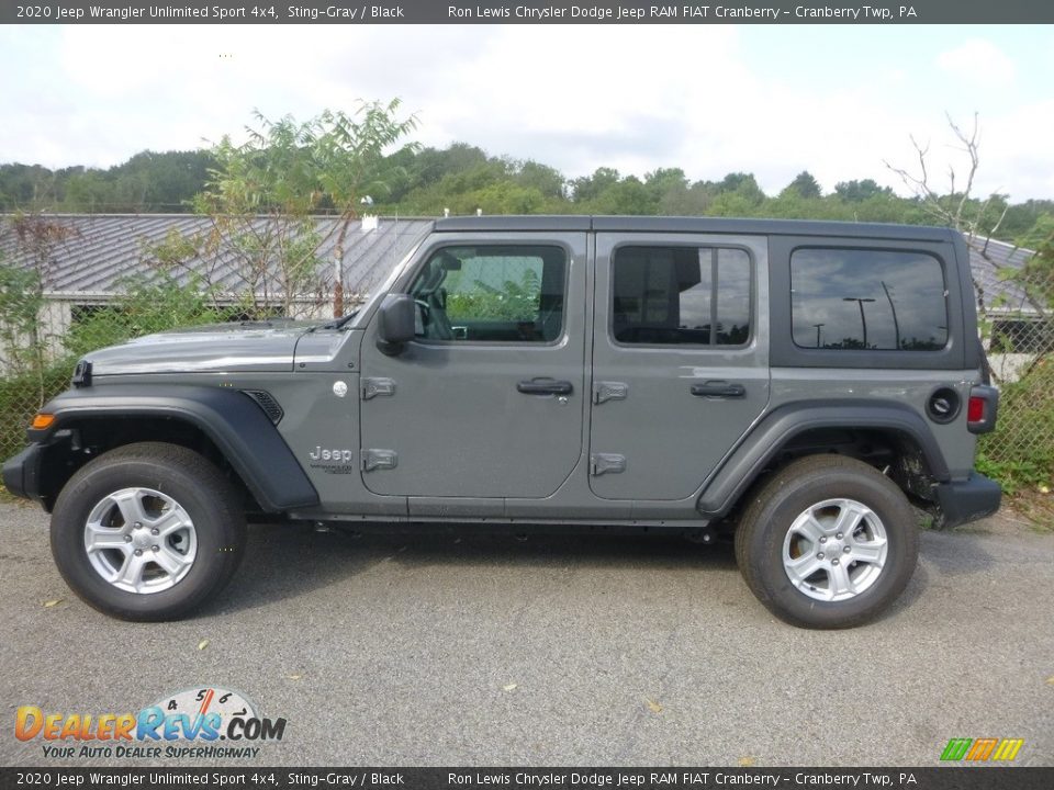 2020 Jeep Wrangler Unlimited Sport 4x4 Sting-Gray / Black Photo #5