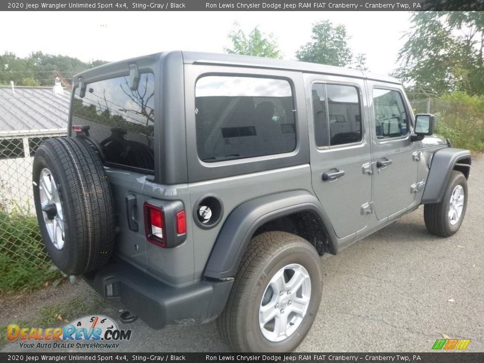 2020 Jeep Wrangler Unlimited Sport 4x4 Sting-Gray / Black Photo #6