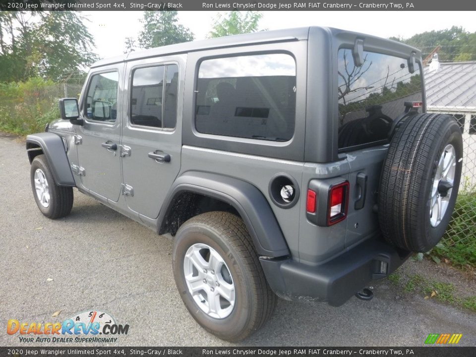 2020 Jeep Wrangler Unlimited Sport 4x4 Sting-Gray / Black Photo #7