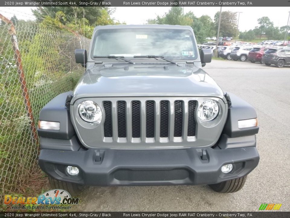 2020 Jeep Wrangler Unlimited Sport 4x4 Sting-Gray / Black Photo #9