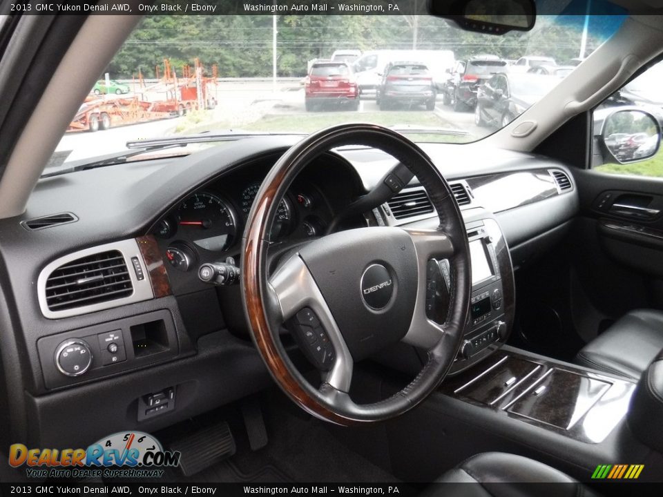 2013 GMC Yukon Denali AWD Onyx Black / Ebony Photo #15