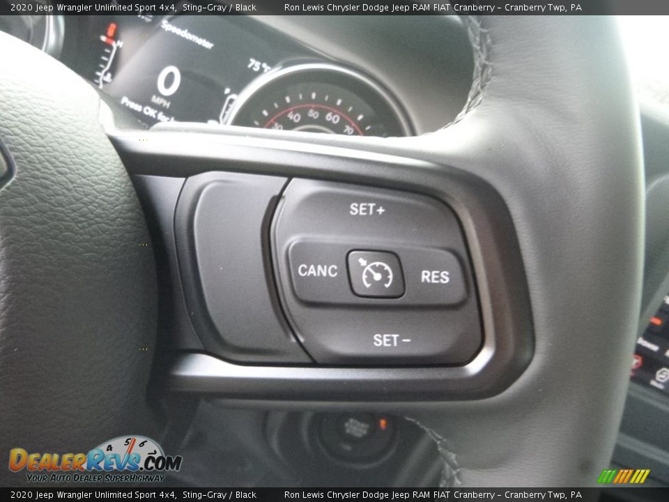 2020 Jeep Wrangler Unlimited Sport 4x4 Sting-Gray / Black Photo #18