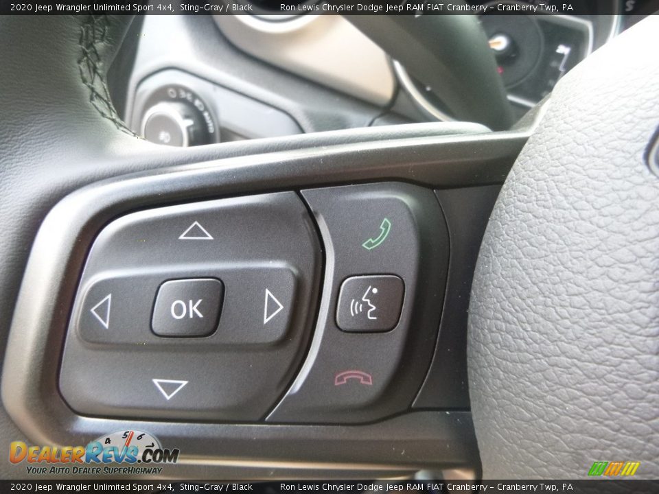 2020 Jeep Wrangler Unlimited Sport 4x4 Sting-Gray / Black Photo #19