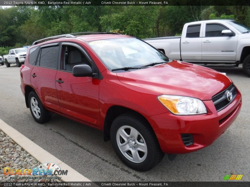 2012 Toyota RAV4 I4 4WD Barcelona Red Metallic / Ash Photo #7