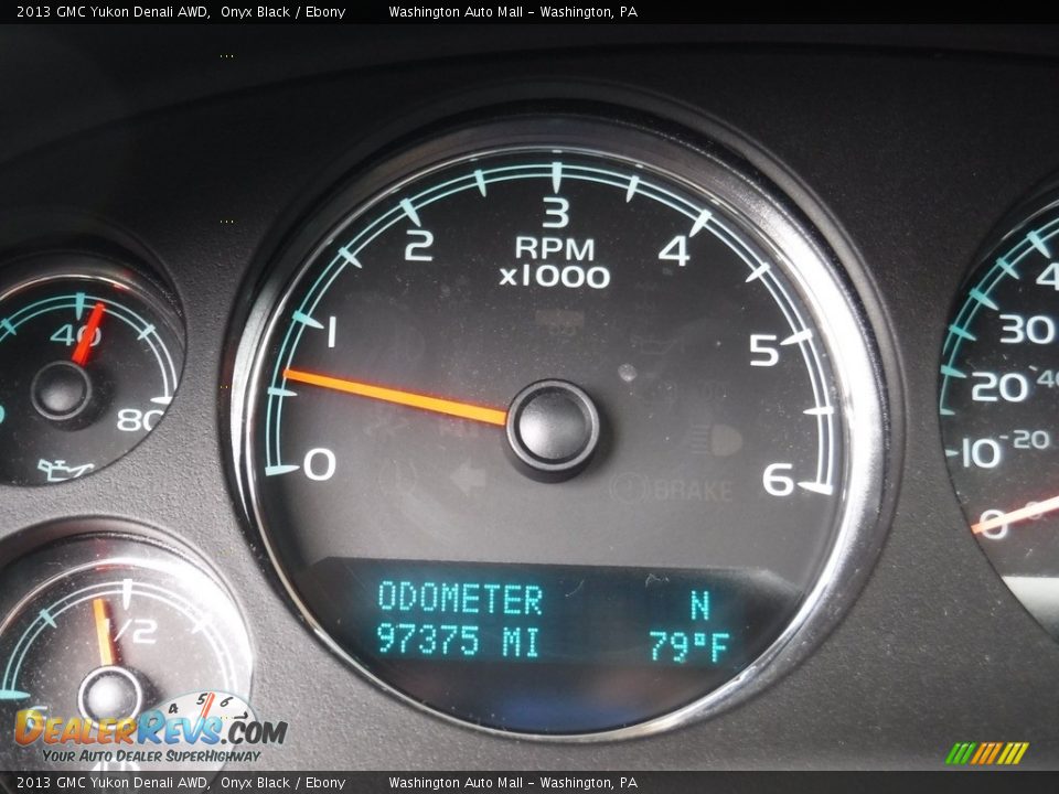 2013 GMC Yukon Denali AWD Onyx Black / Ebony Photo #32