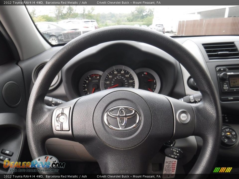 2012 Toyota RAV4 I4 4WD Barcelona Red Metallic / Ash Photo #22