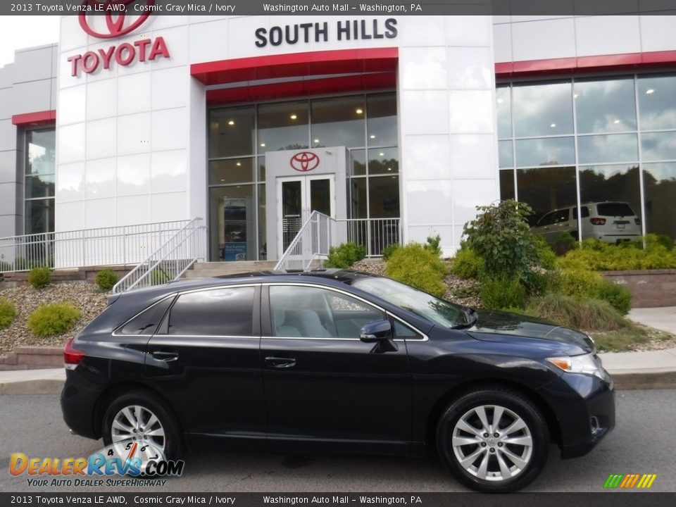 2013 Toyota Venza LE AWD Cosmic Gray Mica / Ivory Photo #2