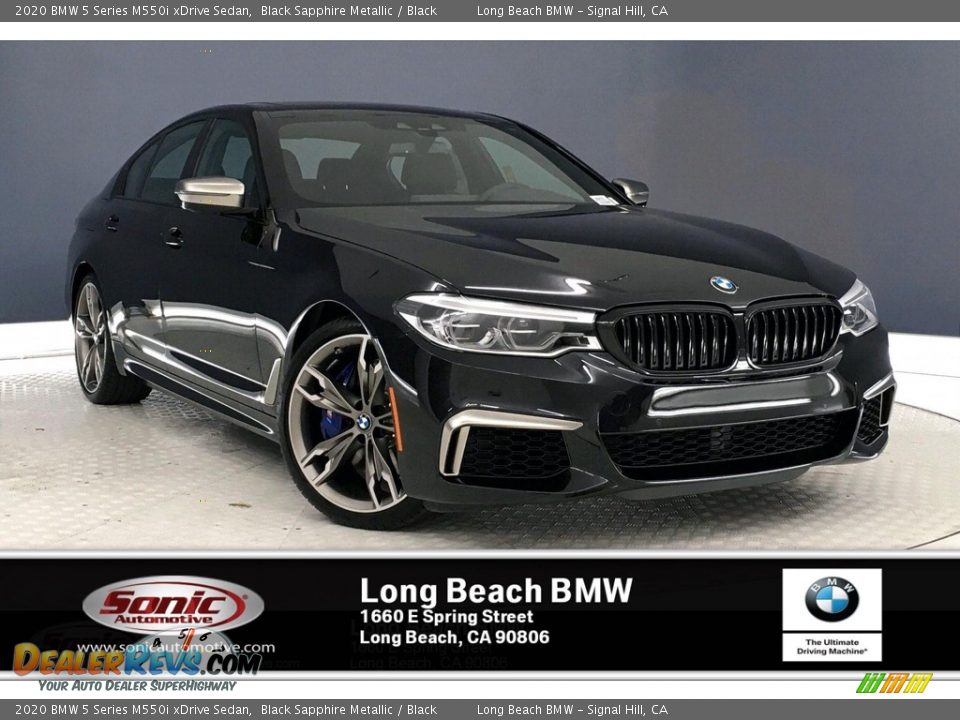 2020 BMW 5 Series M550i xDrive Sedan Black Sapphire Metallic / Black Photo #1