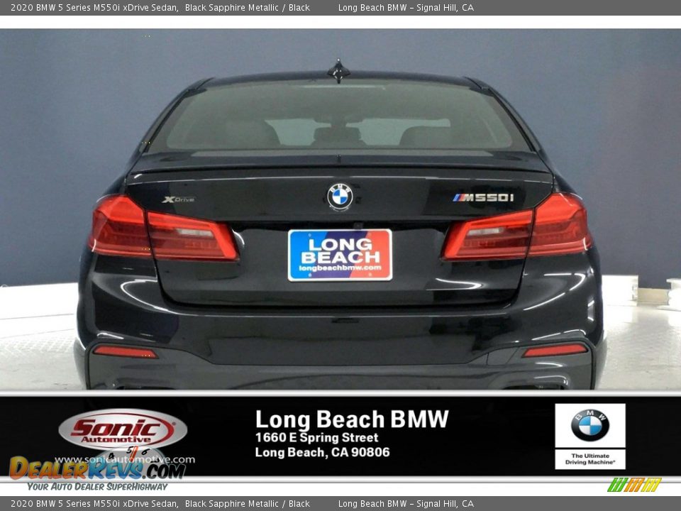 2020 BMW 5 Series M550i xDrive Sedan Black Sapphire Metallic / Black Photo #3