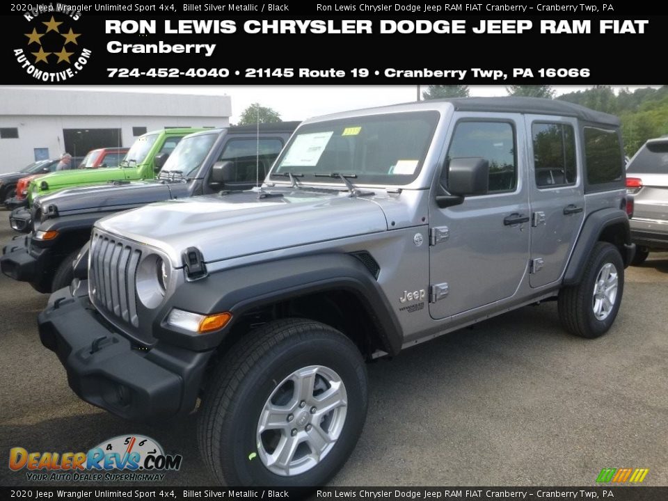 2020 Jeep Wrangler Unlimited Sport 4x4 Billet Silver Metallic / Black Photo #1