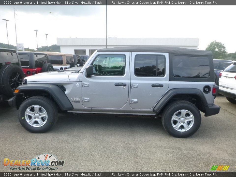 2020 Jeep Wrangler Unlimited Sport 4x4 Billet Silver Metallic / Black Photo #3