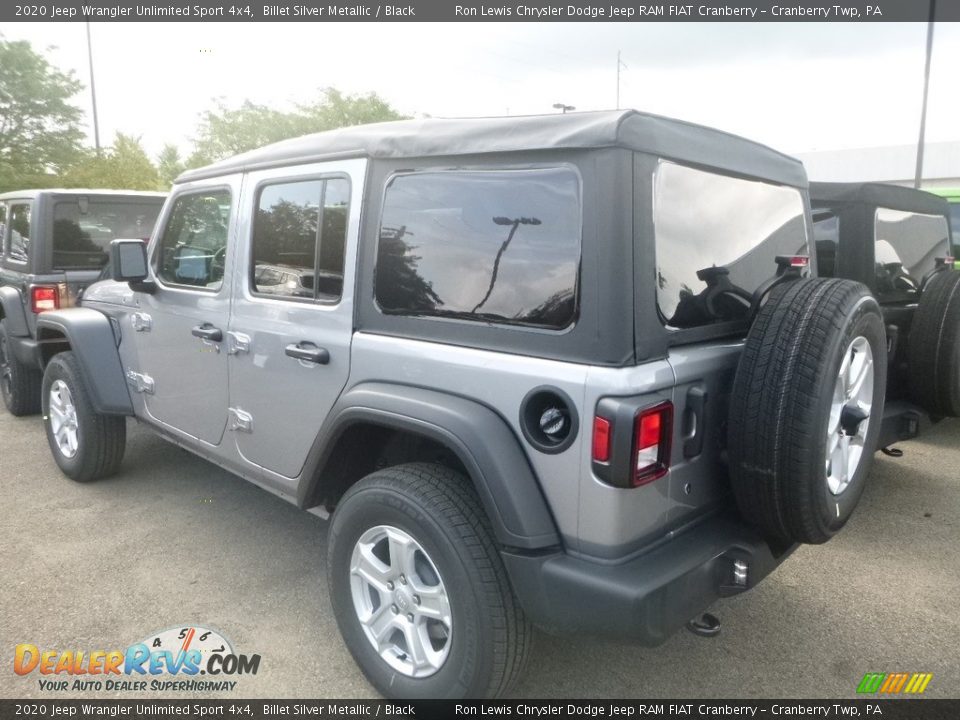 2020 Jeep Wrangler Unlimited Sport 4x4 Billet Silver Metallic / Black Photo #4