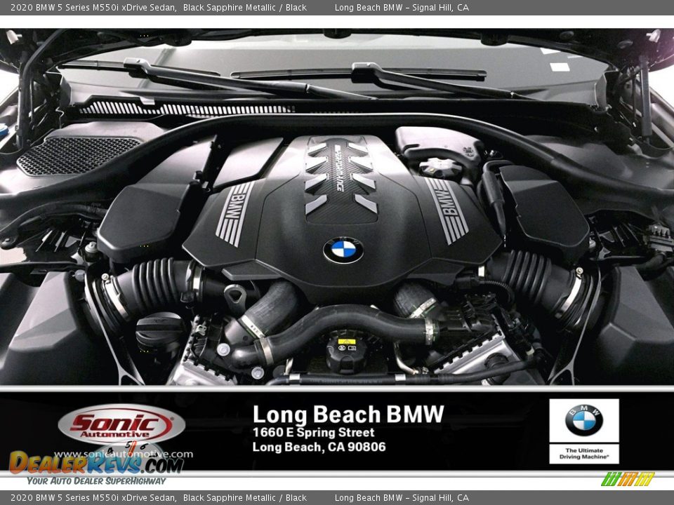 2020 BMW 5 Series M550i xDrive Sedan Black Sapphire Metallic / Black Photo #8