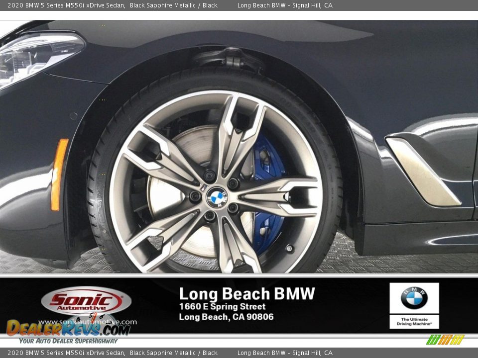 2020 BMW 5 Series M550i xDrive Sedan Black Sapphire Metallic / Black Photo #9
