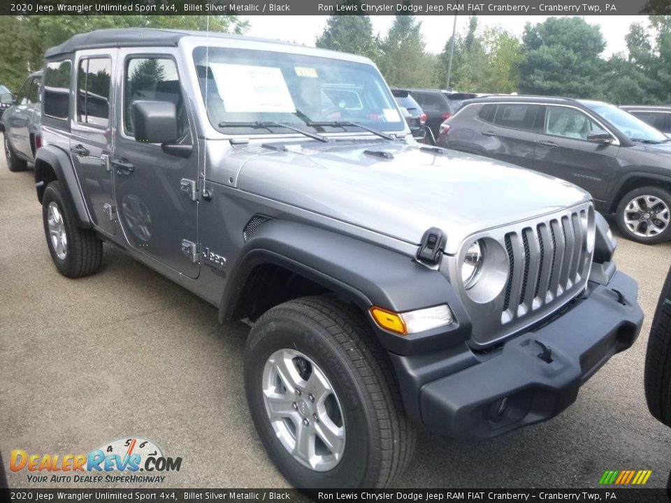 2020 Jeep Wrangler Unlimited Sport 4x4 Billet Silver Metallic / Black Photo #7