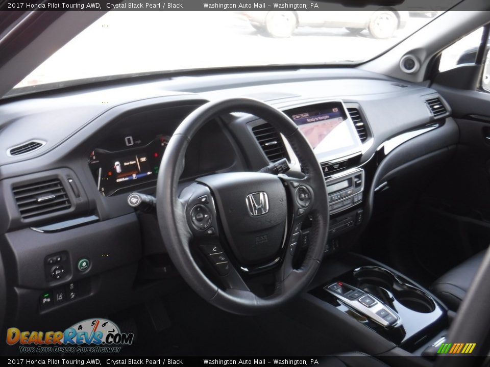 2017 Honda Pilot Touring AWD Crystal Black Pearl / Black Photo #13