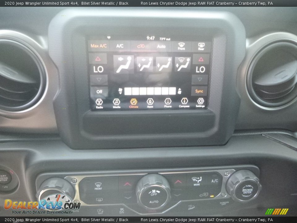 2020 Jeep Wrangler Unlimited Sport 4x4 Billet Silver Metallic / Black Photo #15