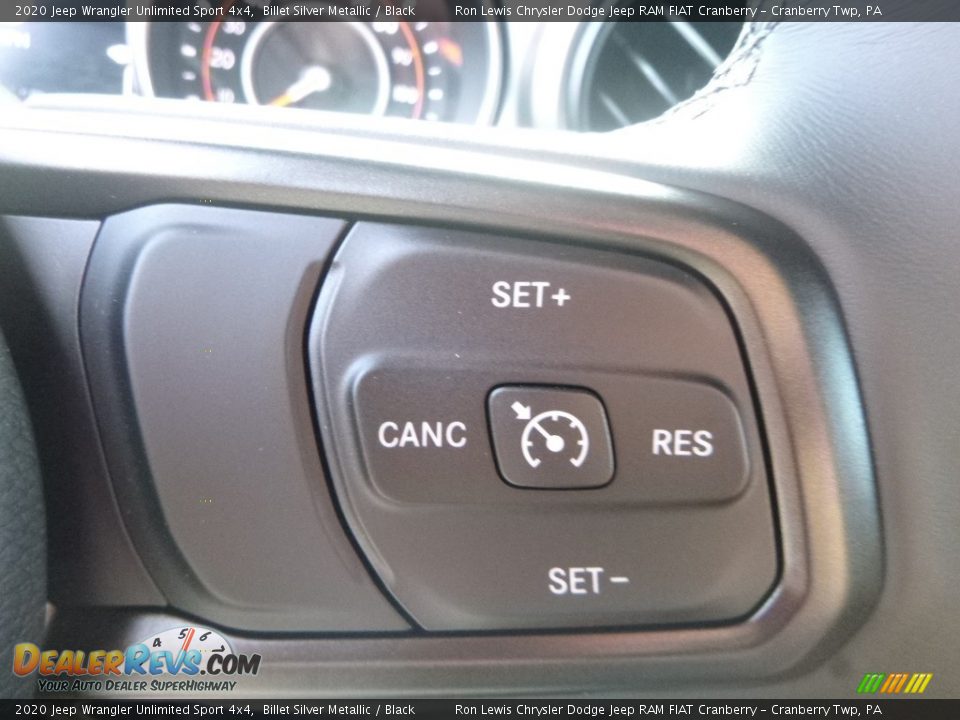 2020 Jeep Wrangler Unlimited Sport 4x4 Billet Silver Metallic / Black Photo #16