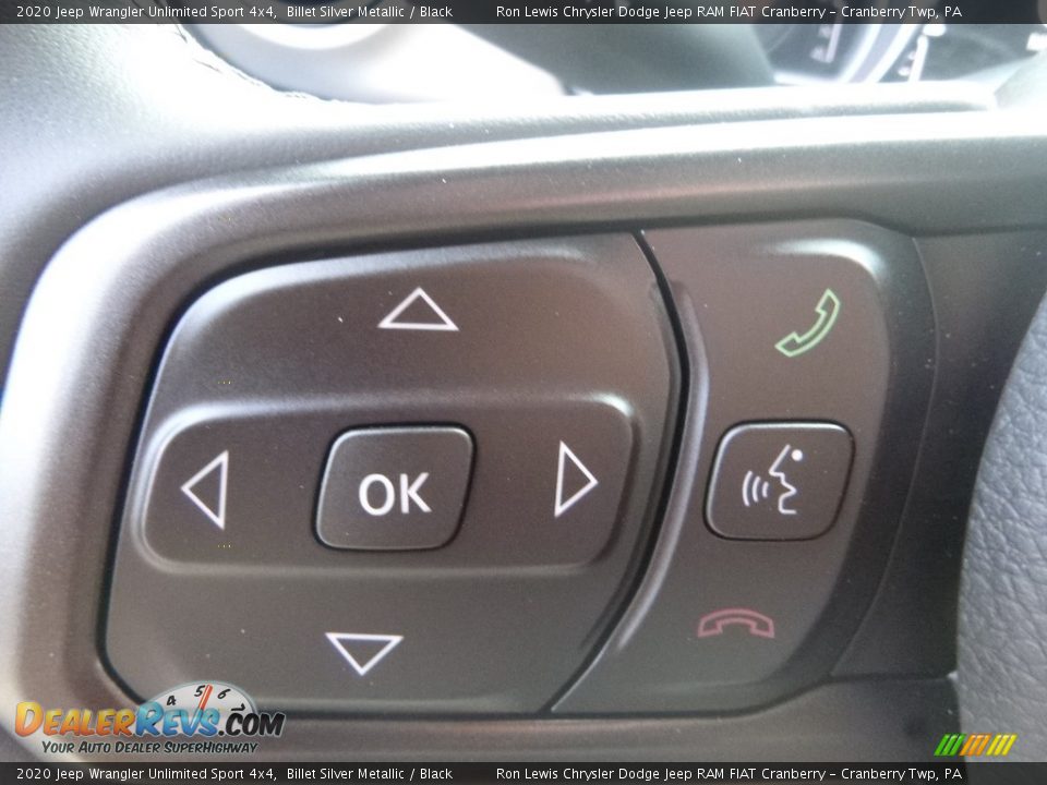 2020 Jeep Wrangler Unlimited Sport 4x4 Billet Silver Metallic / Black Photo #17