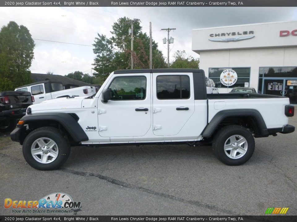 2020 Jeep Gladiator Sport 4x4 Bright White / Black Photo #2