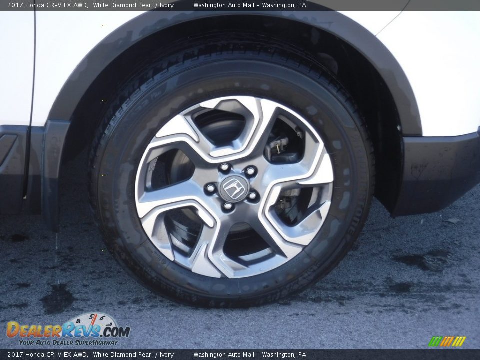 2017 Honda CR-V EX AWD White Diamond Pearl / Ivory Photo #3