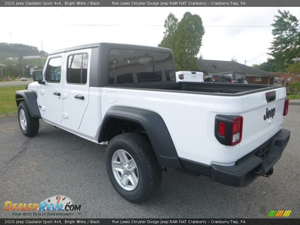 2020 Jeep Gladiator Sport 4x4 Bright White / Black Photo #3