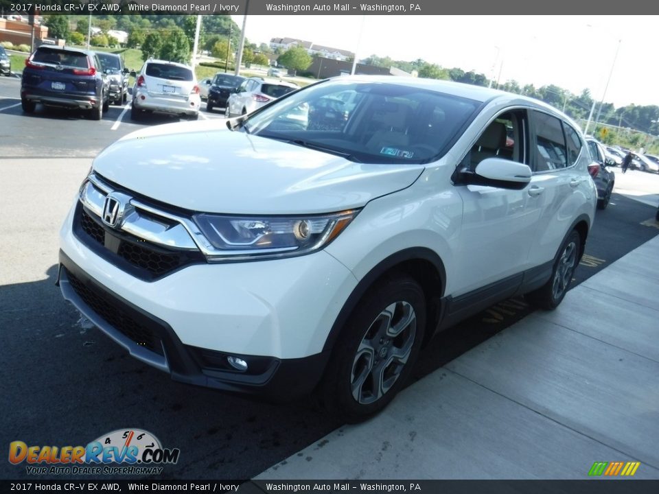 2017 Honda CR-V EX AWD White Diamond Pearl / Ivory Photo #5