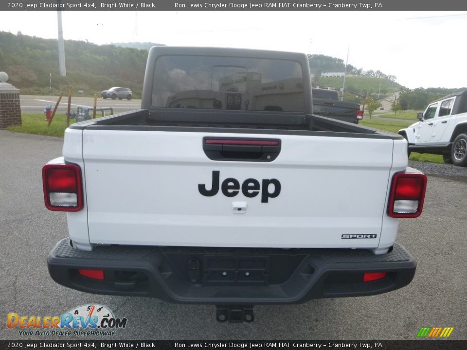 2020 Jeep Gladiator Sport 4x4 Bright White / Black Photo #4