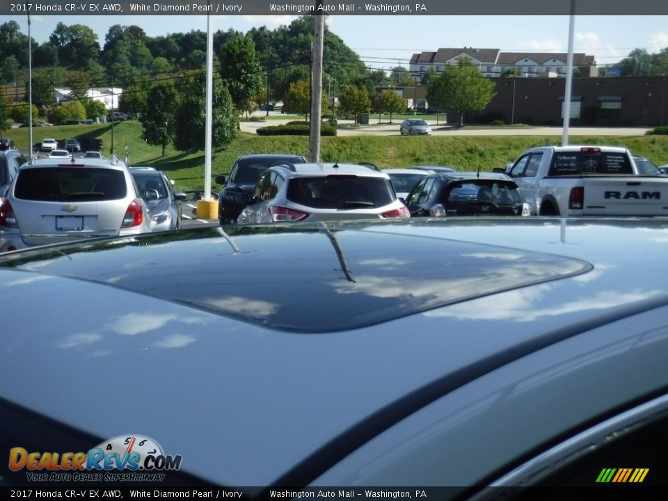 2017 Honda CR-V EX AWD White Diamond Pearl / Ivory Photo #6