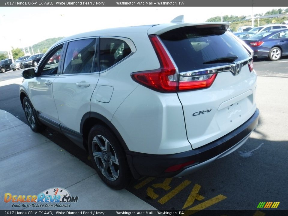 2017 Honda CR-V EX AWD White Diamond Pearl / Ivory Photo #7