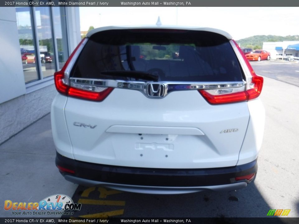 2017 Honda CR-V EX AWD White Diamond Pearl / Ivory Photo #8