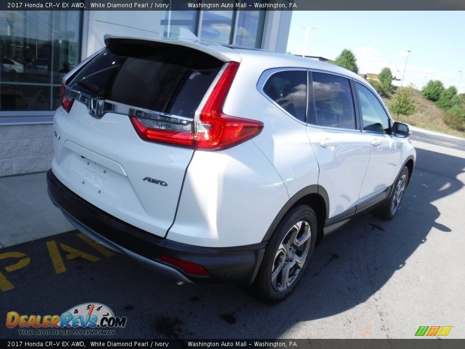2017 Honda CR-V EX AWD White Diamond Pearl / Ivory Photo #9