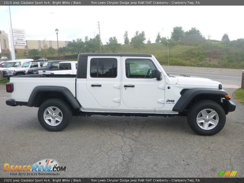 2020 Jeep Gladiator Sport 4x4 Bright White / Black Photo #7