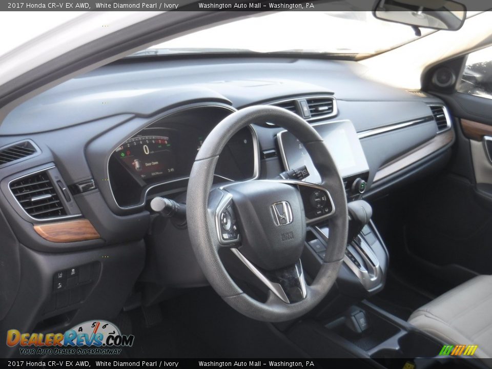 2017 Honda CR-V EX AWD White Diamond Pearl / Ivory Photo #13
