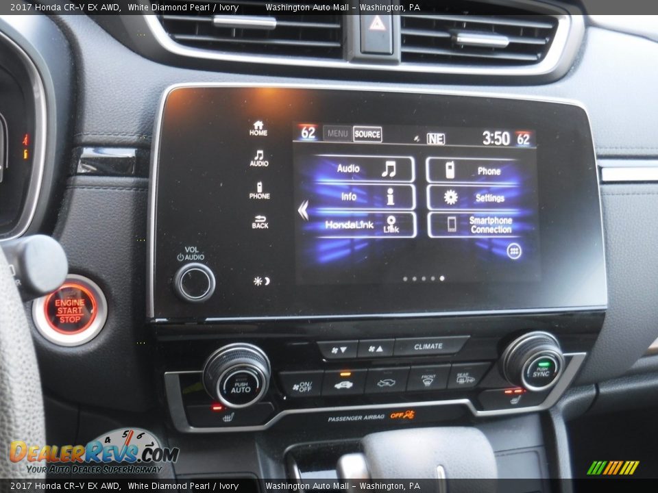 2017 Honda CR-V EX AWD White Diamond Pearl / Ivory Photo #17