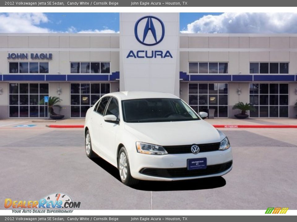 2012 Volkswagen Jetta SE Sedan Candy White / Cornsilk Beige Photo #1