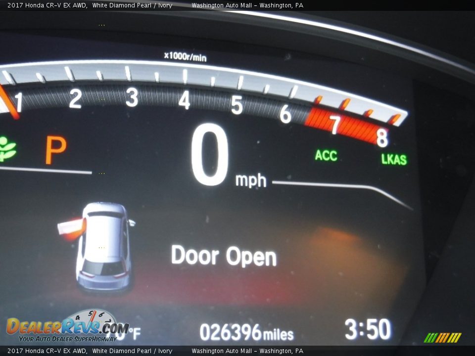 2017 Honda CR-V EX AWD White Diamond Pearl / Ivory Photo #22