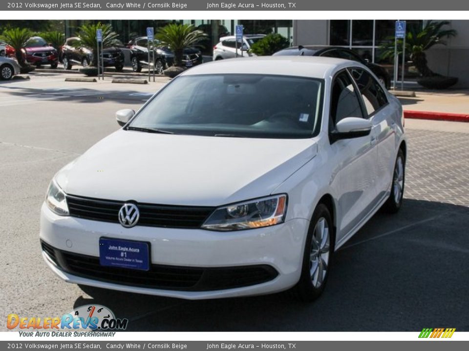 2012 Volkswagen Jetta SE Sedan Candy White / Cornsilk Beige Photo #3