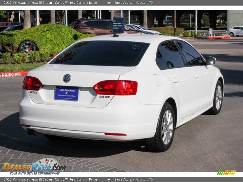 2012 Volkswagen Jetta SE Sedan Candy White / Cornsilk Beige Photo #6
