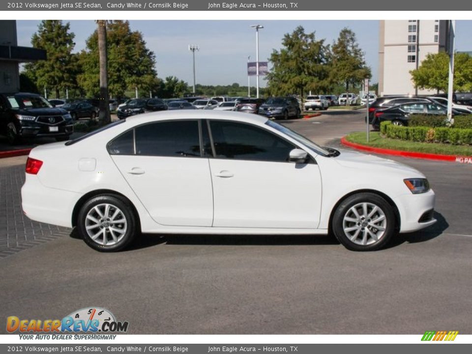 2012 Volkswagen Jetta SE Sedan Candy White / Cornsilk Beige Photo #7