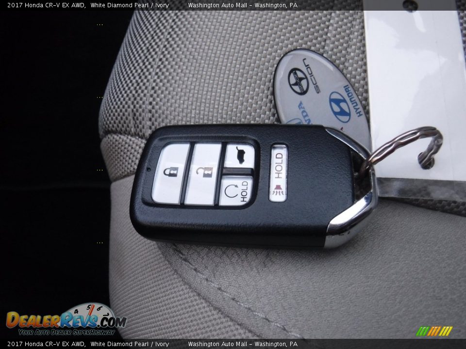 2017 Honda CR-V EX AWD White Diamond Pearl / Ivory Photo #28