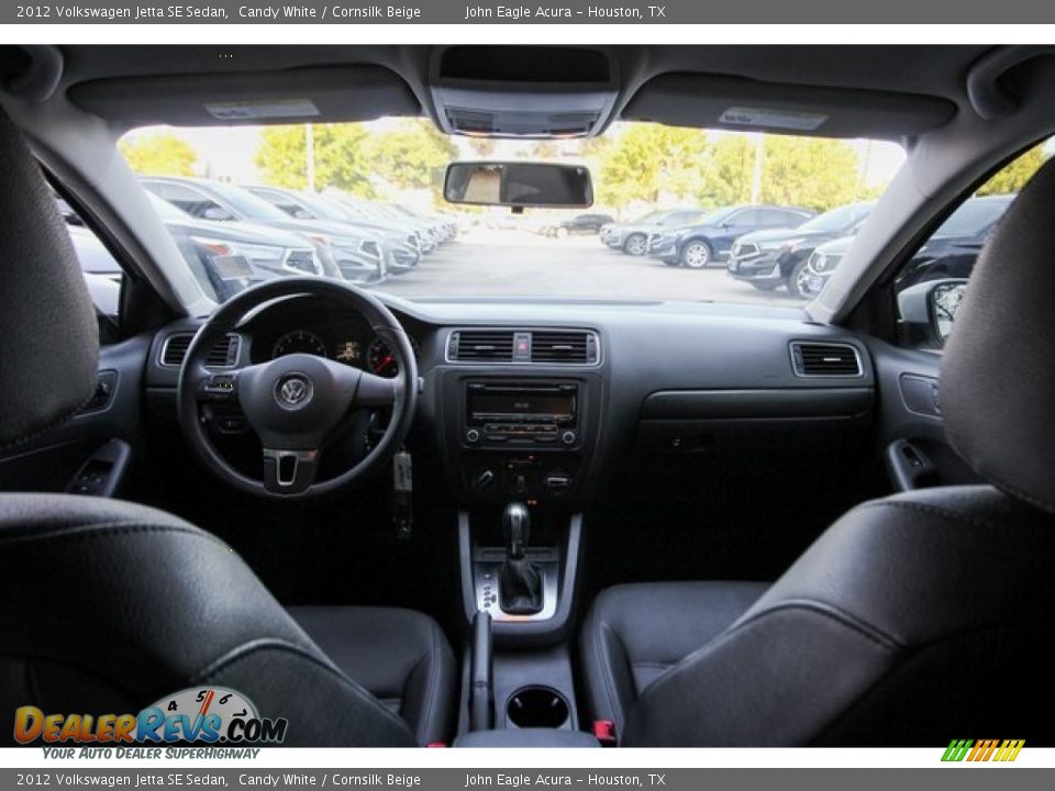 2012 Volkswagen Jetta SE Sedan Candy White / Cornsilk Beige Photo #8