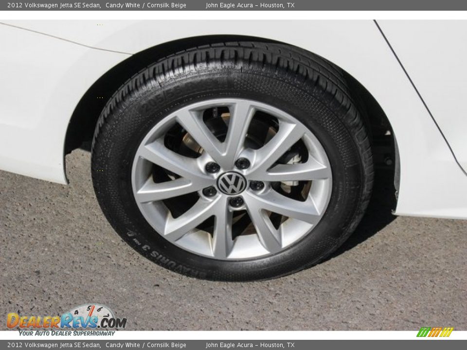 2012 Volkswagen Jetta SE Sedan Candy White / Cornsilk Beige Photo #10