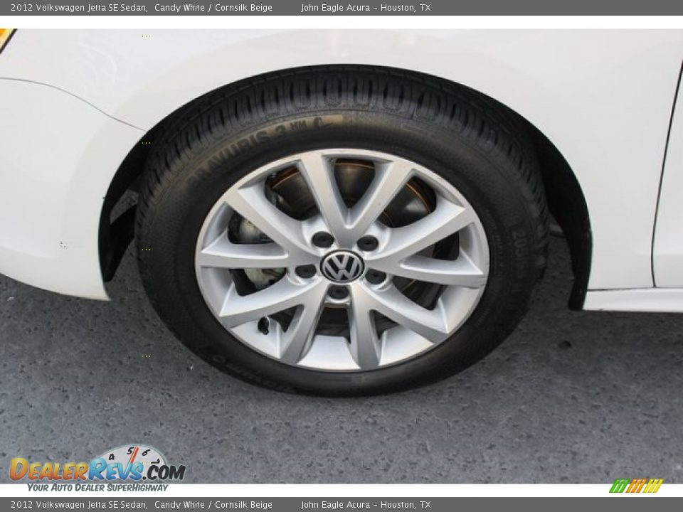 2012 Volkswagen Jetta SE Sedan Candy White / Cornsilk Beige Photo #13