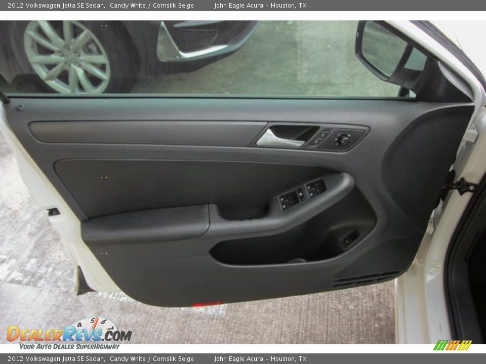 2012 Volkswagen Jetta SE Sedan Candy White / Cornsilk Beige Photo #17