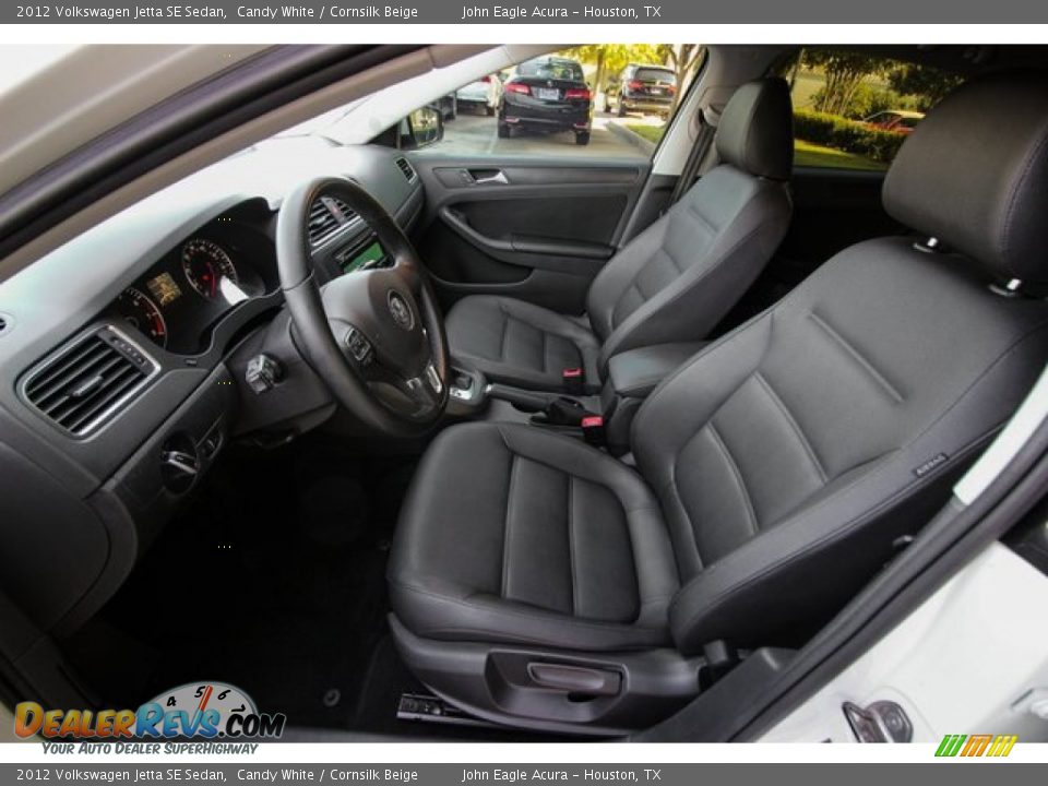 2012 Volkswagen Jetta SE Sedan Candy White / Cornsilk Beige Photo #18